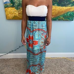 Strapless Maxi Dress XS